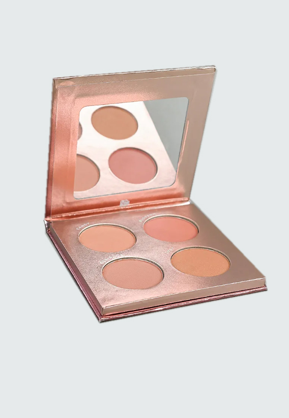 combinación perfecta de 4 tonos de rubor