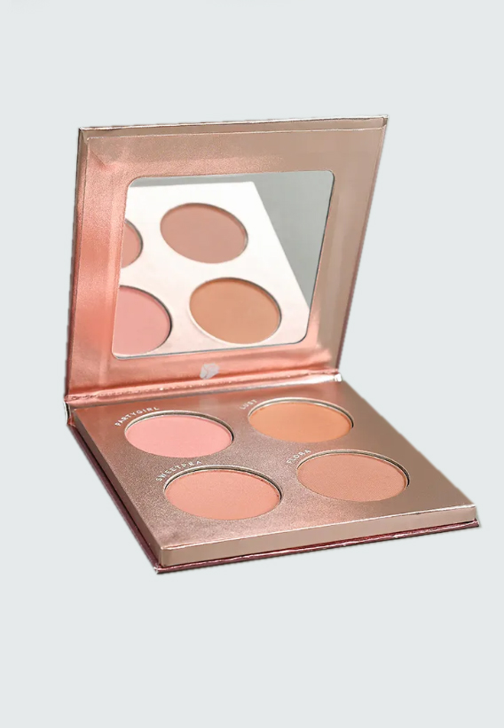 combinación perfecta de 4 tonos de rubor